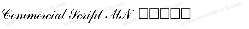Commercial Script MN字体转换